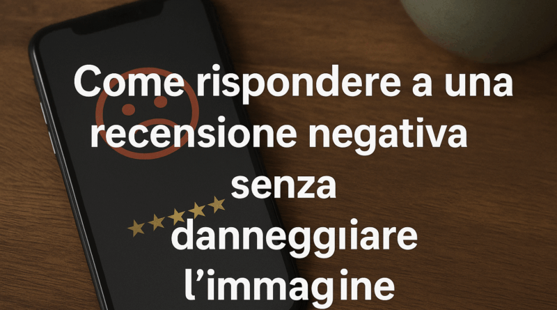 Come rispondere a una recensione negativa senza danneggiare l'immagine