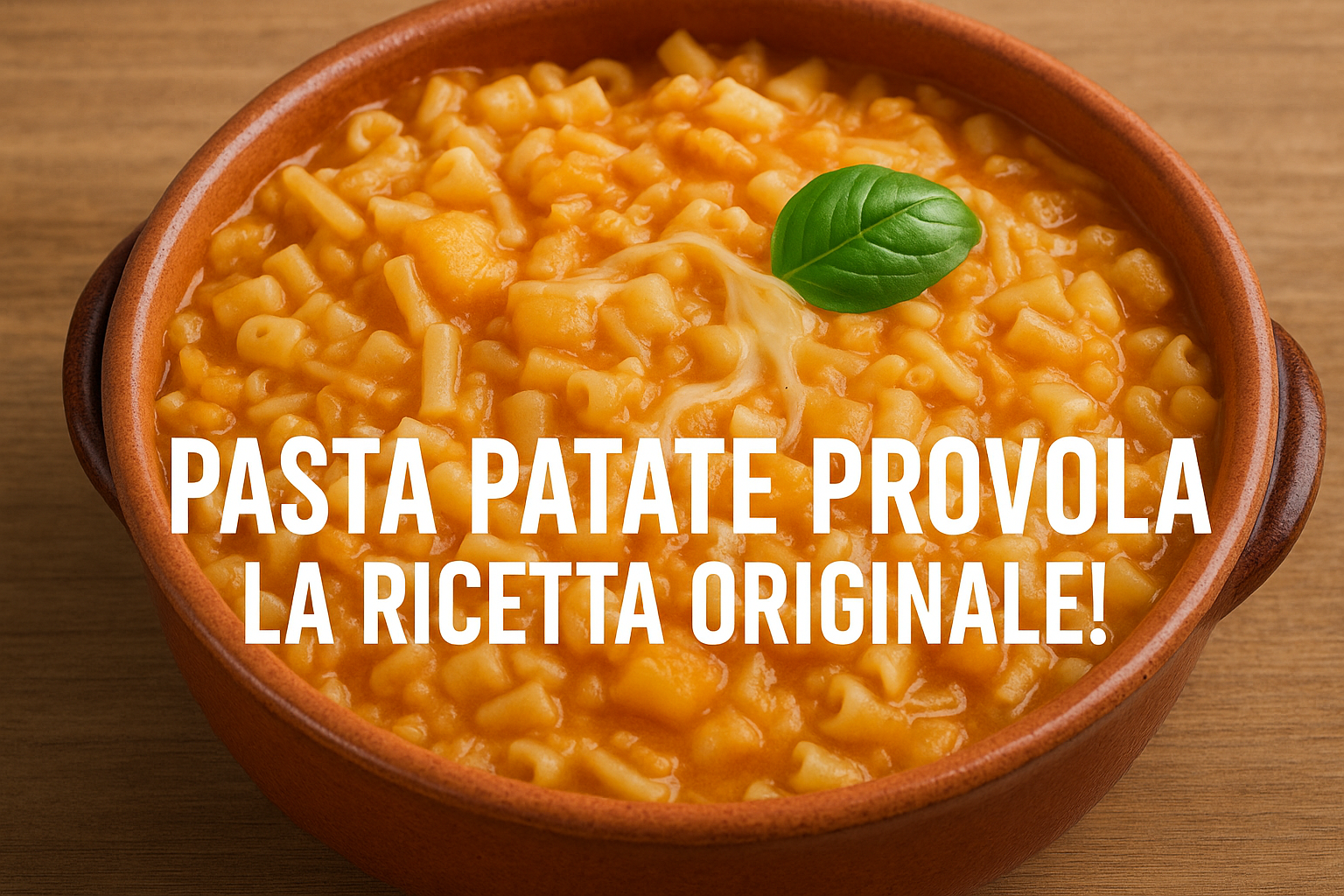 Pasta patate provola la ricetta originale