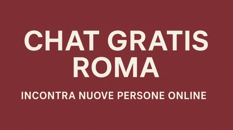 chat gratis roma
